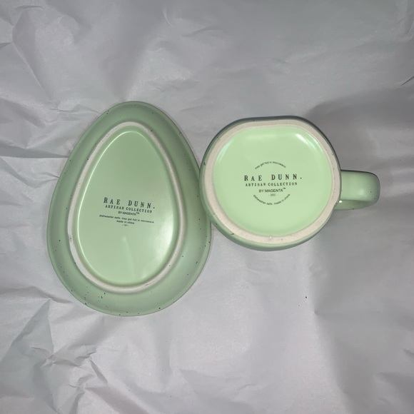 Rae Dunn “HAPPY EASTER” Green Speckled Mug | Rae Dunn “HAPPY EASTER” Egg Plate - Picture 6 of 6